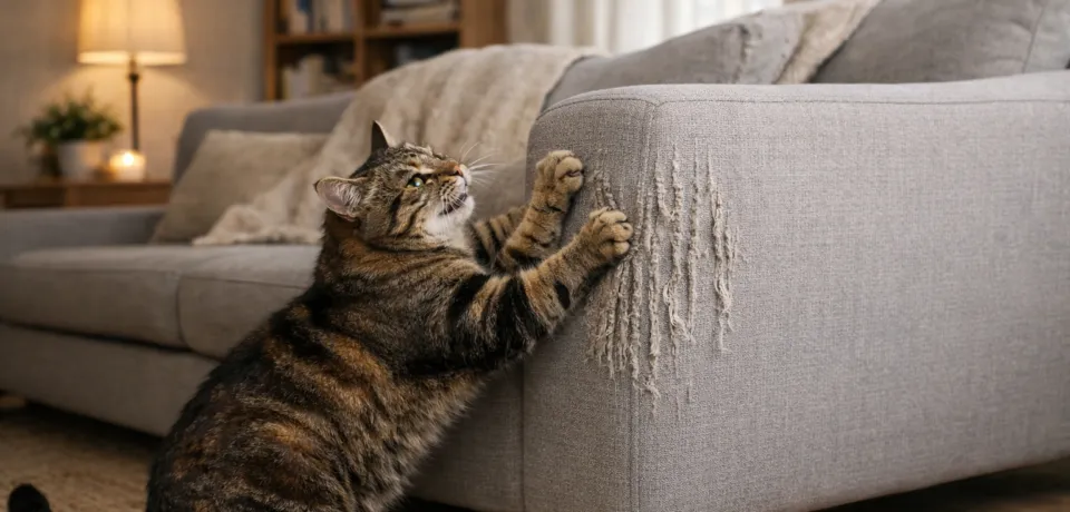 How to Keep Cats from Scratching Furniture Without Punishment How to Keep Cats from Scratching Furniture Without Punishment