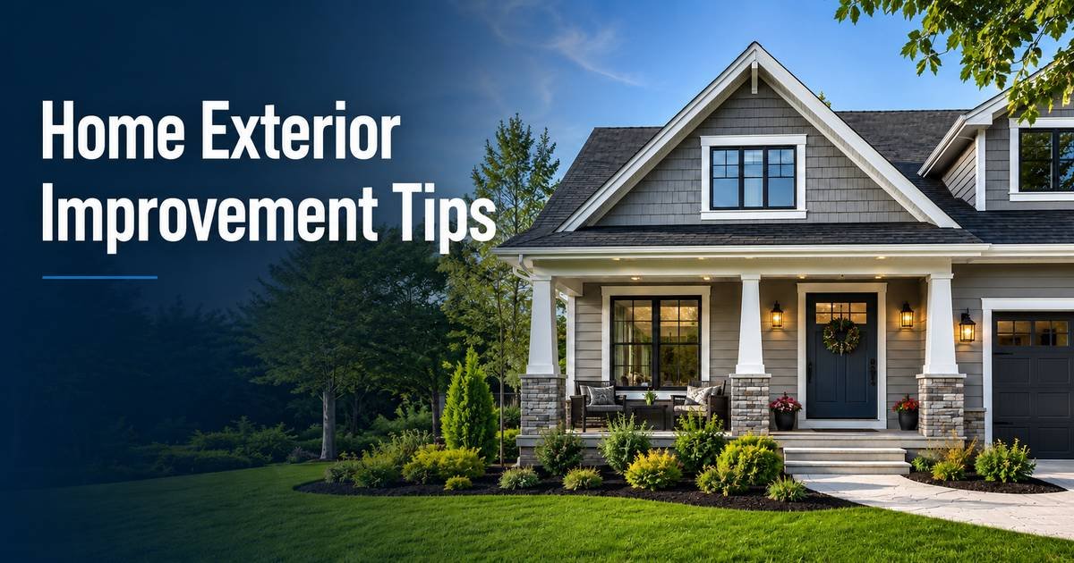 Home exterior improvement ideas for better curb appeal