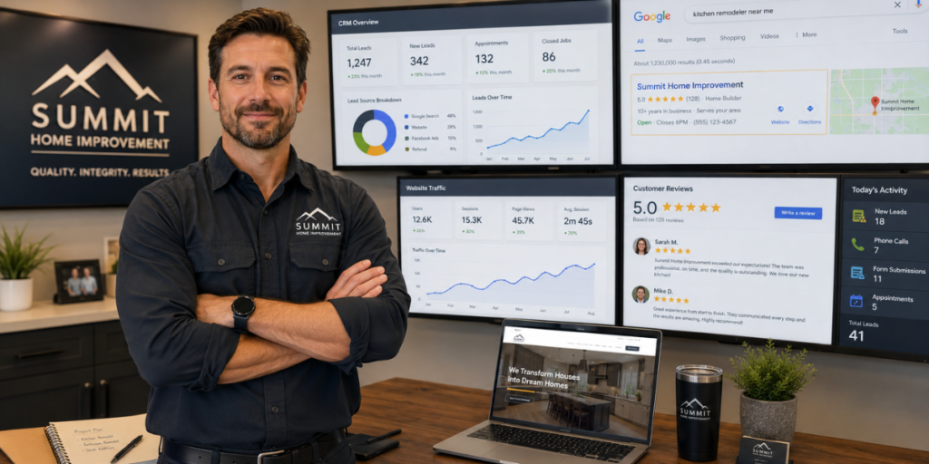 Contractor building a strong lead generation system for long-term business growth