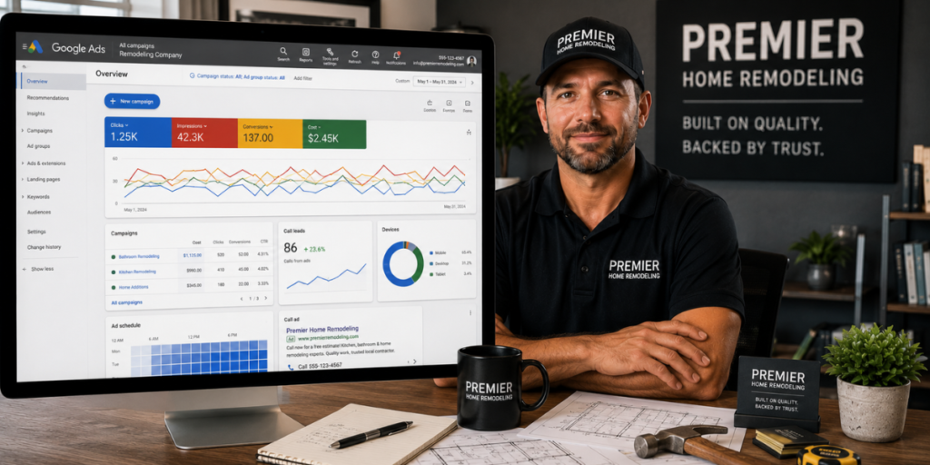 Google Ads campaign for contractor lead generation