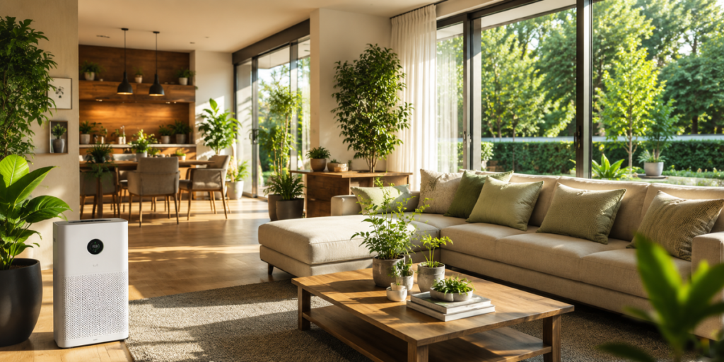 Healthy indoor air quality in an eco-friendly home