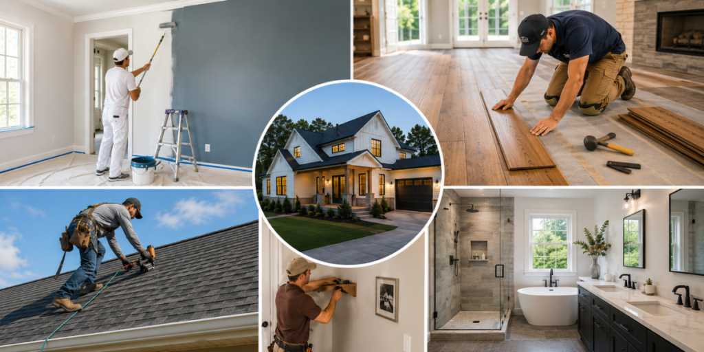 Different home improvement contractor services