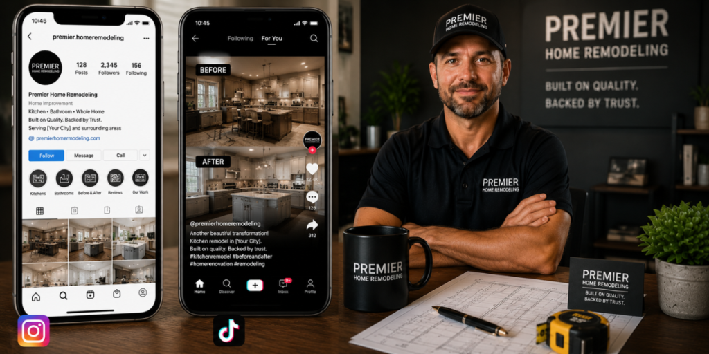Social media marketing for remodeling contractors