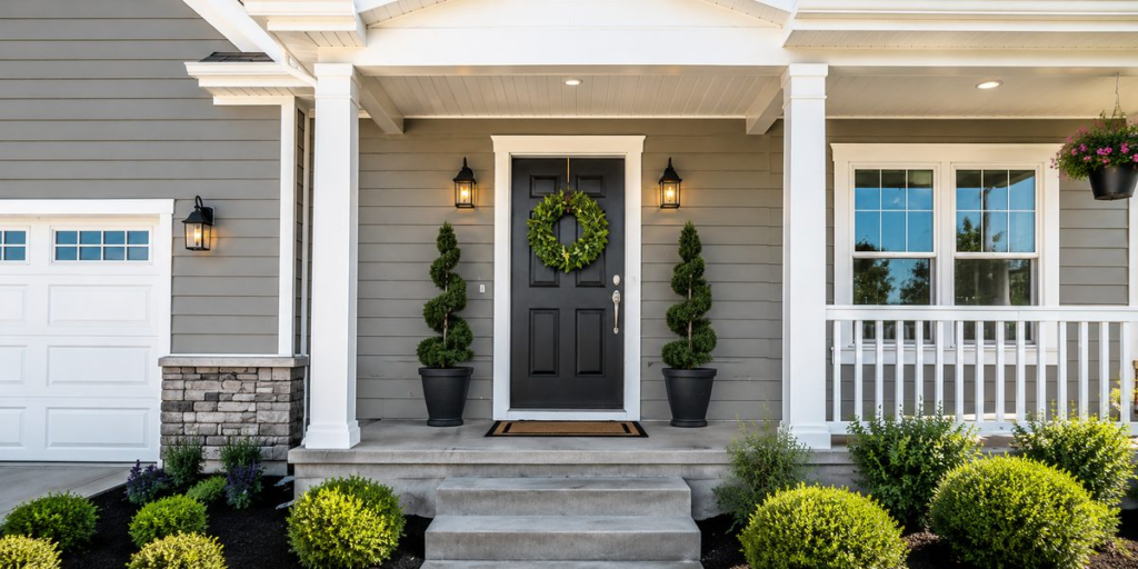 Welcoming front door update for home curb appeal