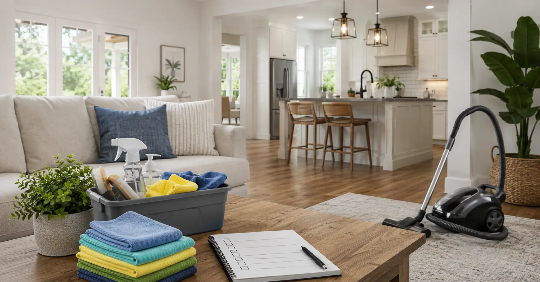 best cleaning routine for my home with simple cleaning supplies