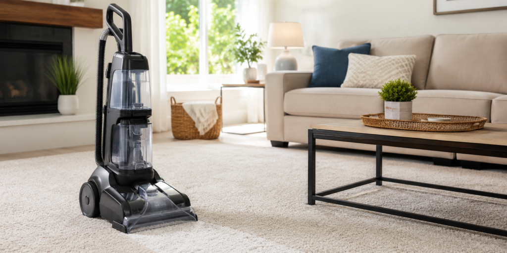 Upright carpet cleaner for home carpet cleaning