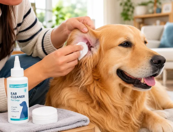 home-remedies-for-cleaning-dogs-ears-featured Home remedies for cleaning dogs ears using safe ear cleaner at home