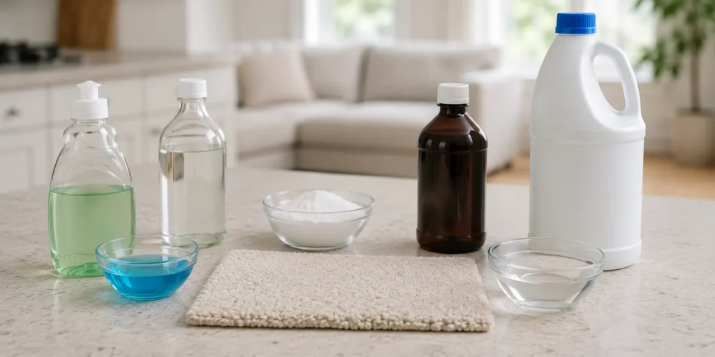 Household cleaning ingredients that should not be mixed in homemade carpet cleane